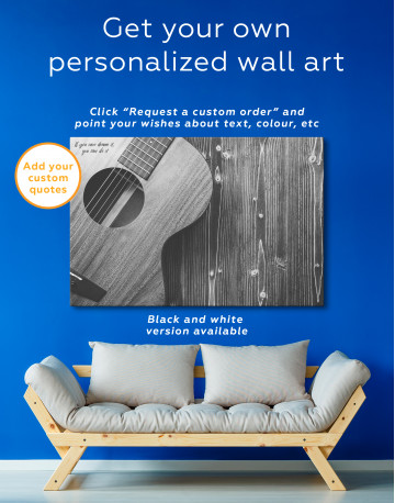 Old Wooden Guitar Canvas Wall Art - image 5