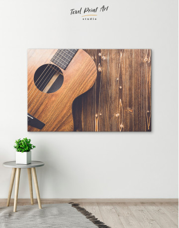 Old Wooden Guitar Canvas Wall Art - image 4