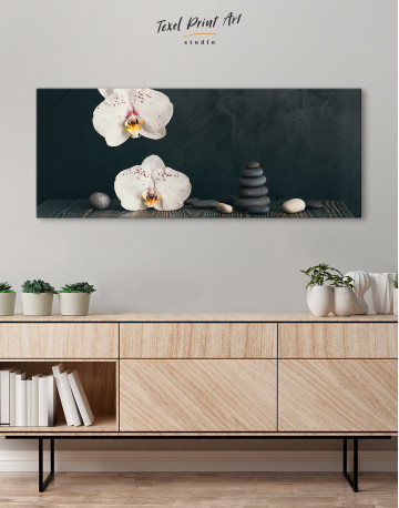 Zen Moth Orchid Canvas Wall Art - image 2