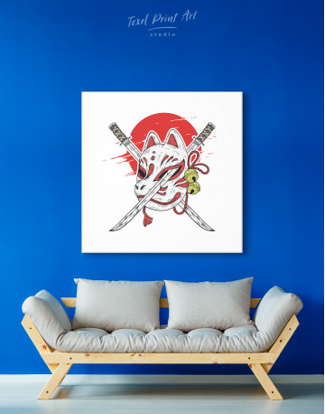 Kitsune Mask Canvas Wall Art - image 4