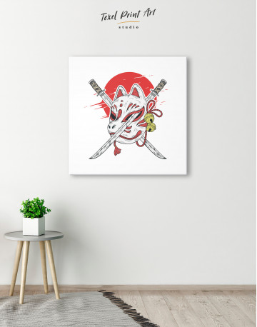 Kitsune Mask Canvas Wall Art - image 5