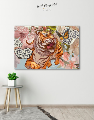 Chinese Tiger Painting Canvas Wall Art - image 4