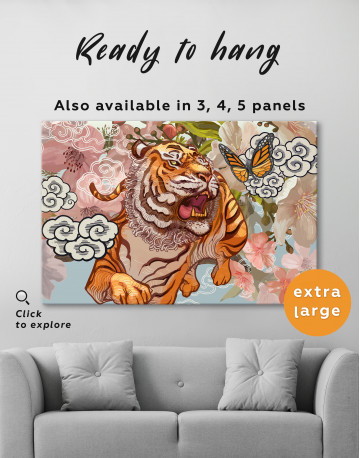 Chinese Tiger Painting Canvas Wall Art - image 7
