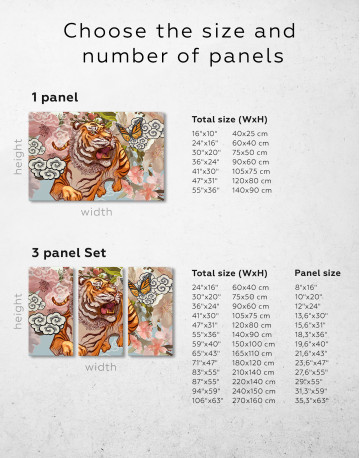 Chinese Tiger Painting Canvas Wall Art - image 8