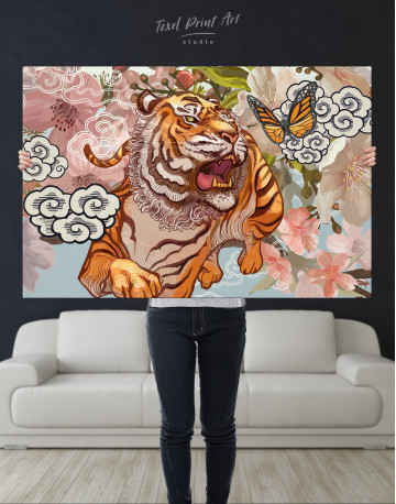 Chinese Tiger Painting Canvas Wall Art - image 9