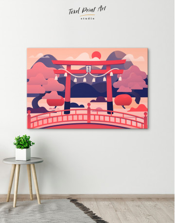 Japanese Torii Gate Canvas Wall Art - image 6