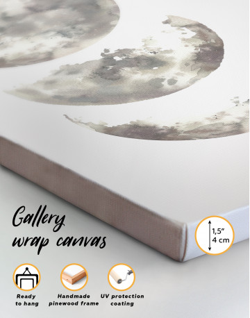 Watercolor Moon Phases Canvas Wall Art - image 3