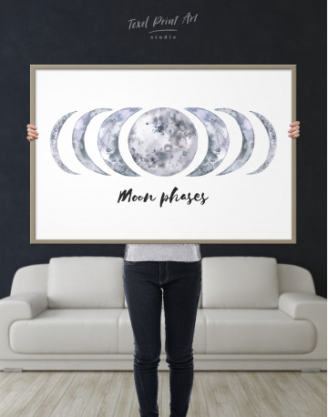 Framed Moon Phases Canvas Wall Art - image 4