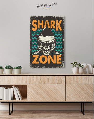 Shark Zone Canvas Wall Art - image 5
