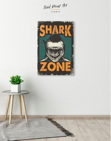 Shark Zone Canvas Wall Art - image 6