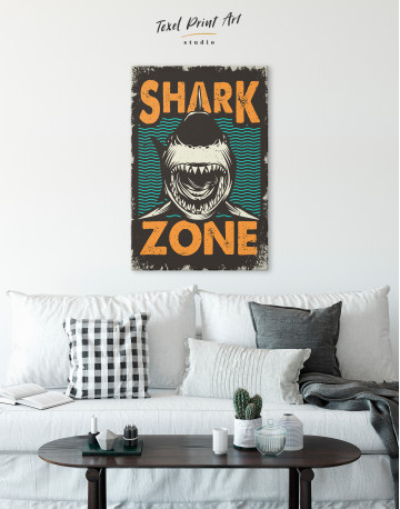 Shark Zone Canvas Wall Art - image 4