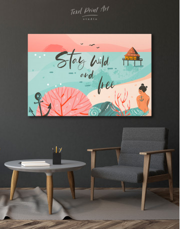 Stay Wild and Free Canvas Wall Art - image 4