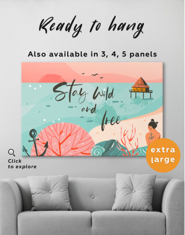 Stay Wild and Free Canvas Wall Art - image 3