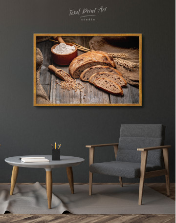 Framed Fresh Bread Canvas Wall Art - image 3