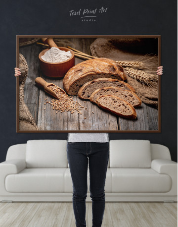 Framed Fresh Bread Canvas Wall Art - image 4