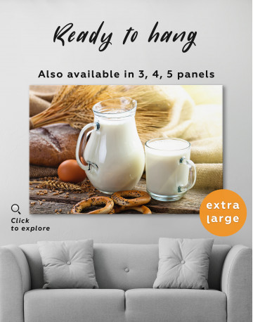 Bread with Milk Canvas Wall Art - image 3