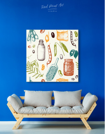 Legumes Beans Painting Canvas Wall Art - image 4