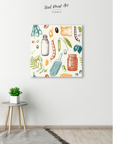 Legumes Beans Painting Canvas Wall Art - image 5