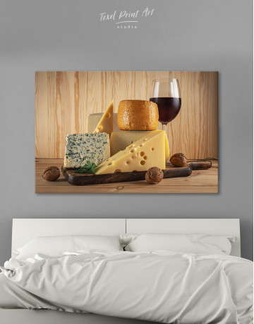 Cheese and Wine Canvas Wall Art