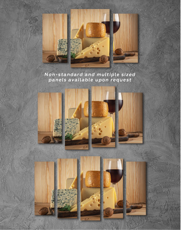 Cheese and Wine Canvas Wall Art - image 3