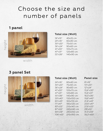 Cheese and Wine Canvas Wall Art - image 9
