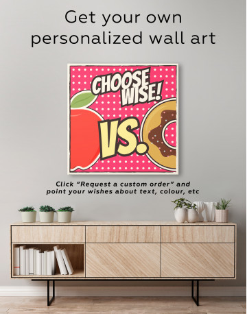Choose Wise Pop Art Canvas Wall Art - image 2