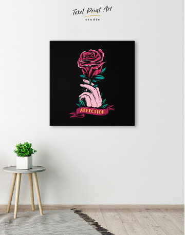Affection Red Rose Canvas Wall Art - image 4