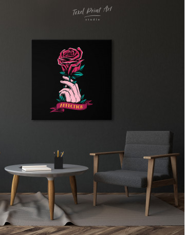 Affection Red Rose Canvas Wall Art - image 5