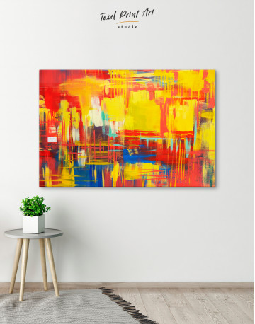 Large Colorful Abstract Canvas Wall Art - image 5