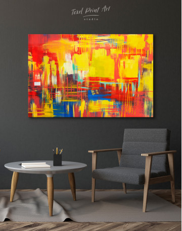 Large Colorful Abstract Canvas Wall Art - image 3