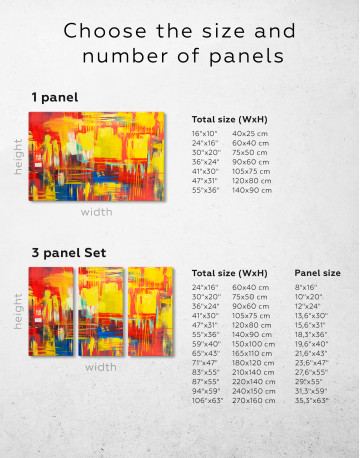 Large Colorful Abstract Canvas Wall Art - image 1
