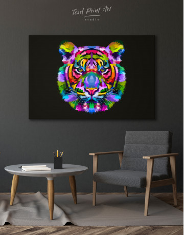 Colorful Tiger Canvas Wall Art - image 8