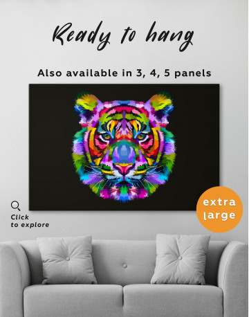 Colorful Tiger Canvas Wall Art - image 10