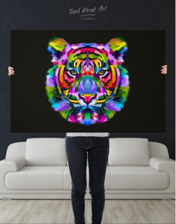 Colorful Tiger Canvas Wall Art - image 2