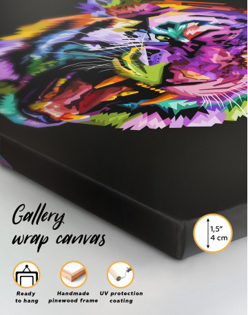 Pop Art Tiger Canvas Wall Art - image 3