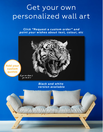 Pop Art Tiger Canvas Wall Art - image 4