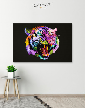 Pop Art Tiger Canvas Wall Art - image 5