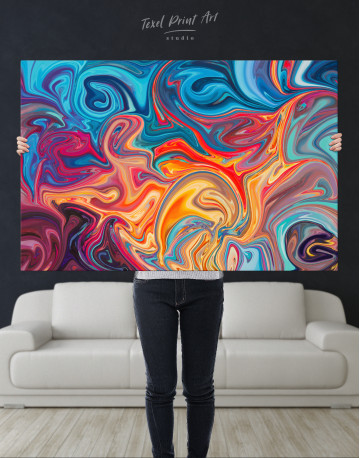 Colorful Marble Canvas Wall Art - image 1