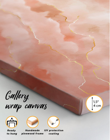 Rose Gold Abstract Canvas Wall Art - image 8