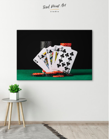 Poker Cards and Chips Canvas Wall Art - image 5