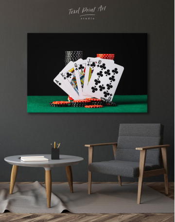 Poker Cards and Chips Canvas Wall Art - image 7