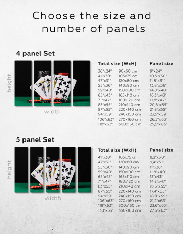 Poker Cards and Chips Canvas Wall Art - image 10