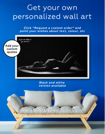 Framed Women Seductive Pose Canvas Wall Art - image 2