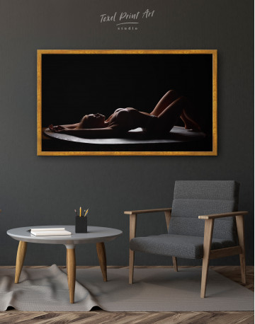 Framed Women Seductive Pose Canvas Wall Art - image 3
