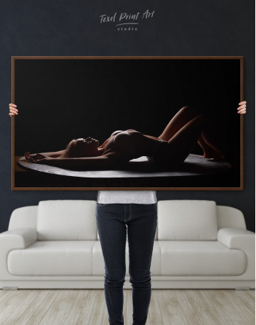 Framed Women Seductive Pose Canvas Wall Art - image 4
