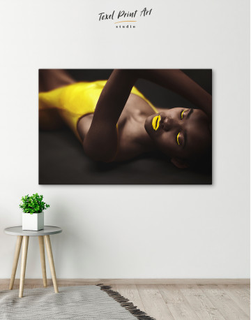 Beautiful Sensual African Woman Canvas Wall Art - image 3