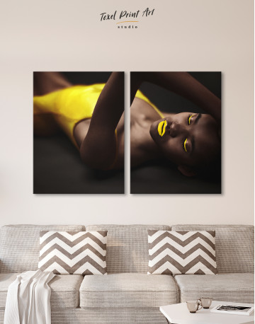 Beautiful Sensual African Woman Canvas Wall Art - image 2