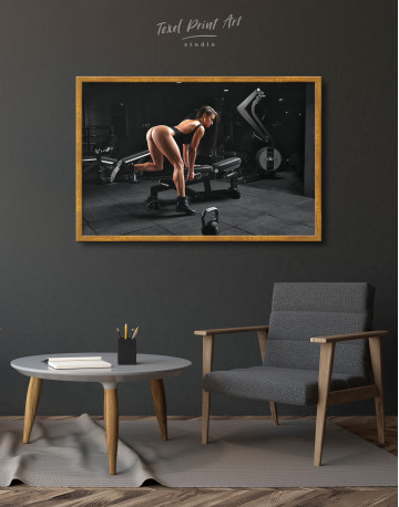 Framed Sexy Sport Girl Canvas Wall Art - image 3