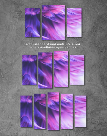 Purple Bird Feather Canvas Wall Art - image 6