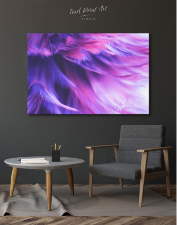 Purple Bird Feather Canvas Wall Art - image 7